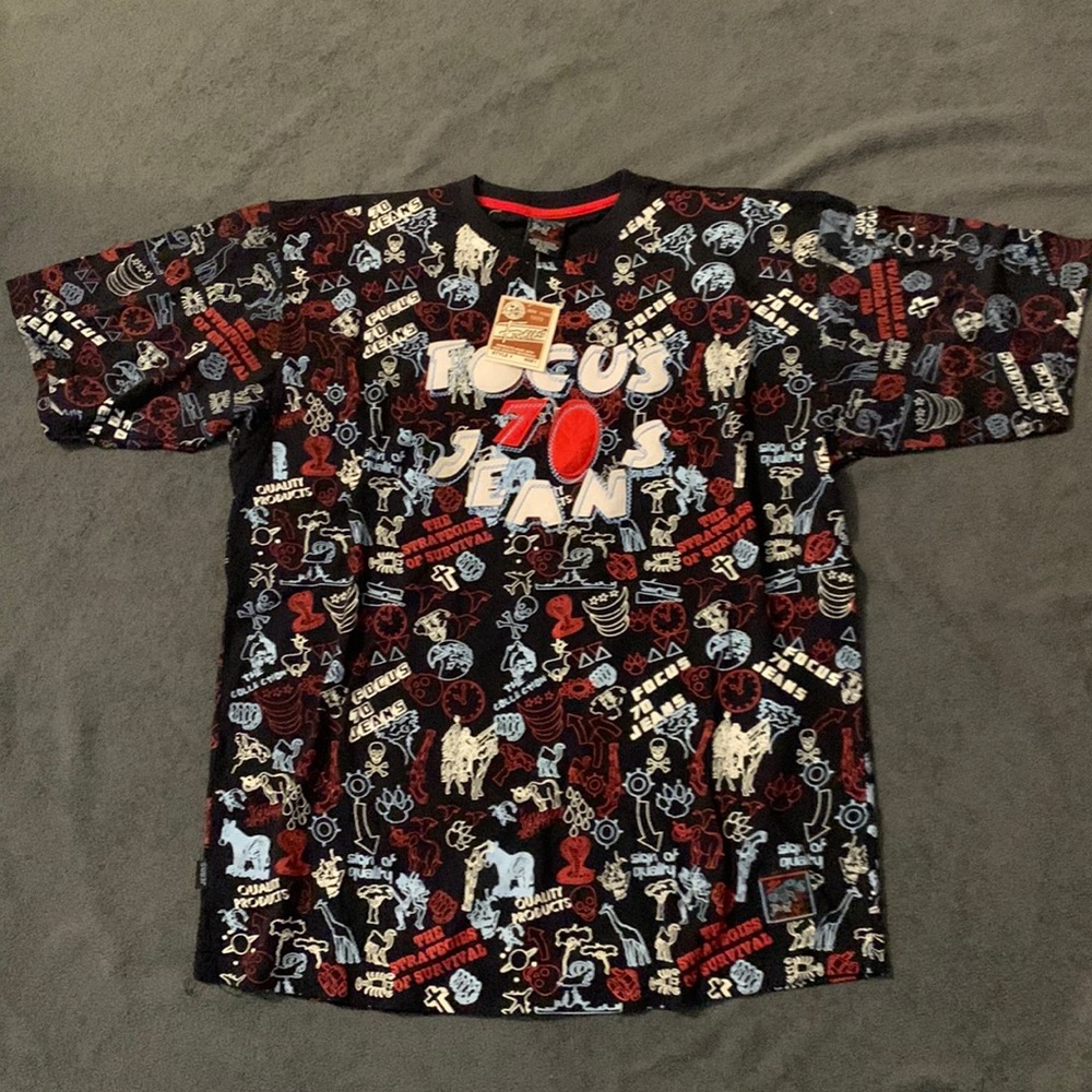 Focus Jeans T Shirt Allover Print